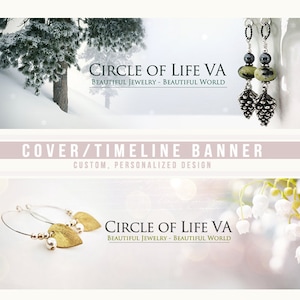 Timeline banner / cover banner and avatar set for your social media site image 1