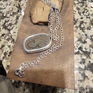Sterling Silver Boulder Opal Pendant on 18&quot; Chain