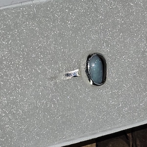 HANDMADE Queensland Boulder Opal Ring **size 3.5** set in Solid Silver!! (Can be resized, message for info)