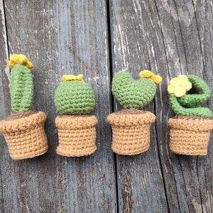 Handmade Crochet Cactus Potted Plant–LOVE Letters Succulent, Unique Birthday Gift, Cute Desk Decor, Office Ornament, Gift for Plant Lovers！