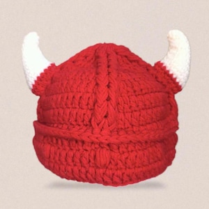 Handmade Crochet Viking Hat with Horns - Perfect for Halloween, Cosplay, Unique Gifts, and Fun Winter Wear, Unique Birthday Gift