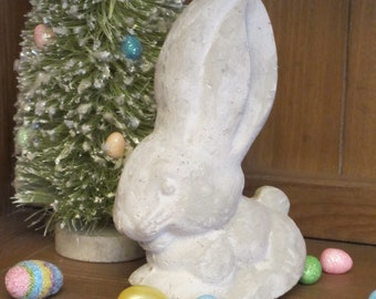 Unfinished paper mache Big Ear Rocking Easter Bunny Rabbit