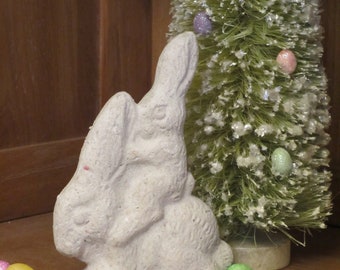 Unfinished paper mache Easter Bunny Rabbit Riding Bunny