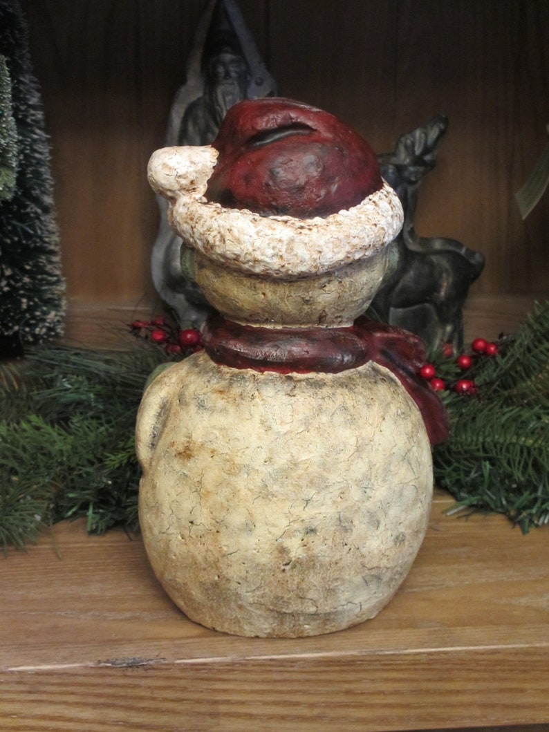 Paper Mache Lg Snowman w/wreath/hat/pipe | Etsy