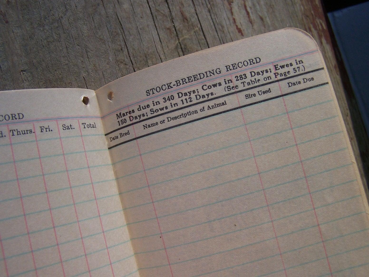 Antique Farmers Pocket Ledger Book John Deere Catalogue Etsy