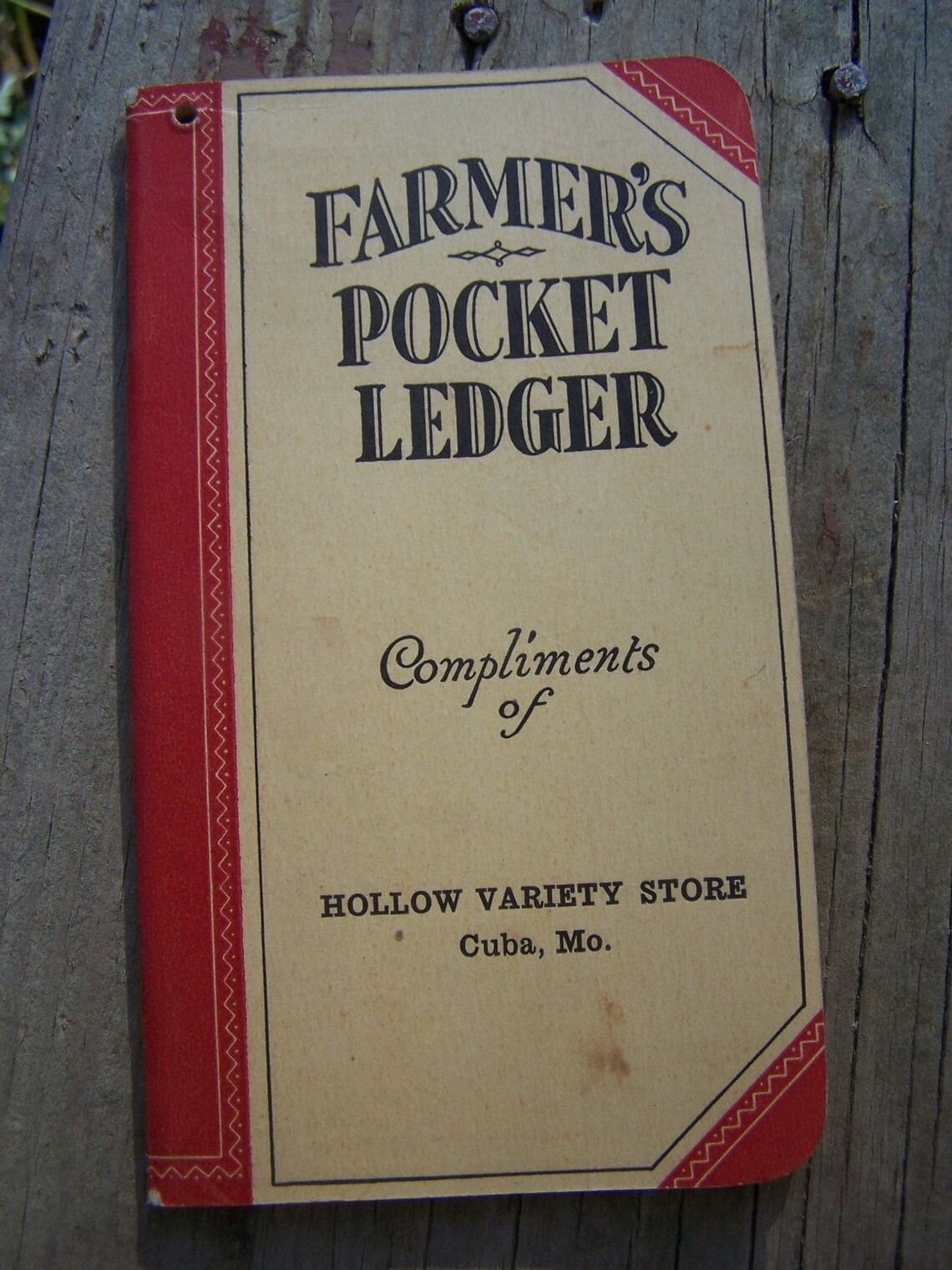 Antique Farmers Pocket Ledger Book John Deere Catalogue Etsy