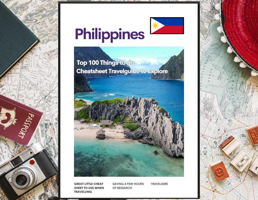 Philippines Travel Guide Top 100 Things to Do - Etsy