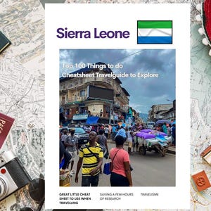 Sierra Leone Travel Guide PDF – 100 Top Things to Do Spickzettel | Digitaler Reiseplaner zum Herunterladen