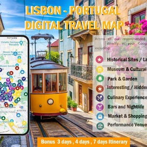 Lisbon Travel Map with Google Pins – Must-Visit Places & Hidden Gems | Portugal Digital Guide