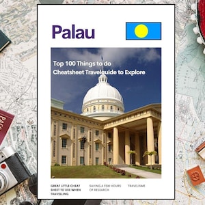 Guía de viaje de Palaos (PDF): Guía de las 100 mejores actividades / Planificador digital de buceo y naturaleza en las islas de Micronesia