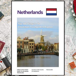 Guide de voyage des Pays-Bas PDF - 100 meilleures choses à faire Aide-mémoire | Télécharger le planificateur de voyage numérique