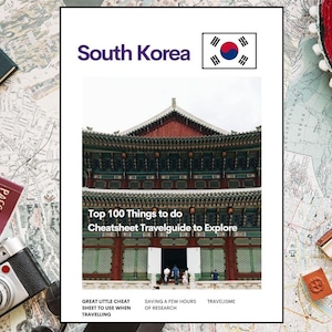 Guía de viaje de Corea del Sur (PDF): Guía de las 100 mejores actividades / Planificador digital de viajes de cultura coreana, gastronomía y naturaleza