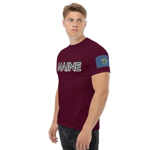 Maine Flag t shirt | Maine Flag shirt | Maine flag top | Maine flag tshirts | State of Maine t shirt | unisex Maine tshirt