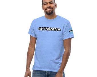 T-shirt classique du Botswana avec écusson drapeau