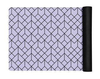 Retro Stylish Pattern Yoga Matte mit kräftigem buntem Muster