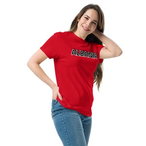 Albania classic tee with flag patch
