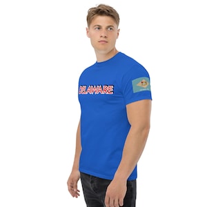 Delaware Flag t shirt | Delaware Flag shirt | Delaware flag top | Delaware flag tshirts | State of Delaware t shirt | unisex Delaware shirt
