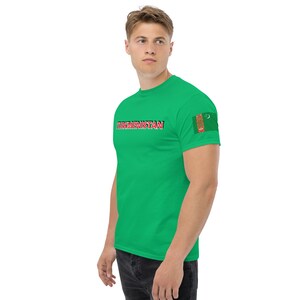 Turkmenistan classic tee with flag patch