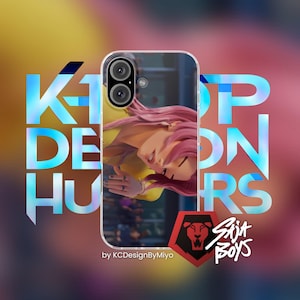 Kpop Demon Hunters Huntr/X etui na telefon, Saja Boys prezent, Rumi Mira Zoey fan Merch, estetyczny kpopowy dodatek, Juni