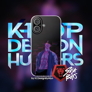 Kpop Demon Hunters Huntr/X etui na telefon, Saja Boys prezent, Rumi Mira Zoey fan Merch, estetyczny kpopowy dodatek, Juni