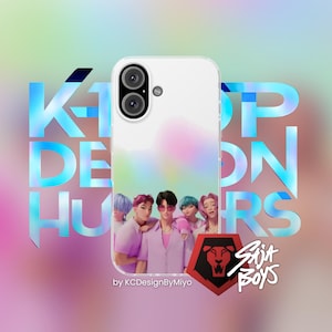 Kpop Demon Hunters Huntr/X Phone Case, Saja Boys Gift, Rumi Mira Zoey Fan Merch, Aesthetic Kpop Accessory, Juni