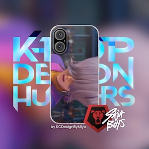 Kpop Demon Hunters Huntr/X etui na telefon, Saja Boys prezent, Rumi Mira Zoey fan Merch, estetyczny kpopowy dodatek, Juni