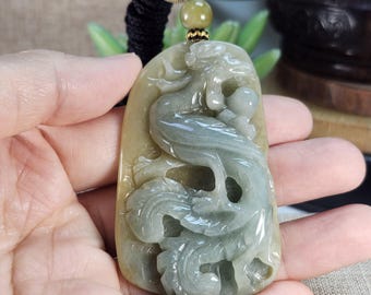 認定された手彫りの天然ミャンマービルマ翡翠ジェダイトマンダリン