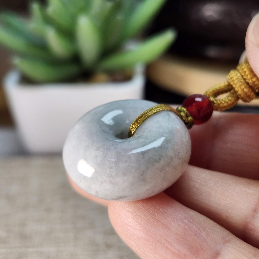 Grade A Blessing 23*23mm Thick Donut Ring 平安扣 Well Crafted