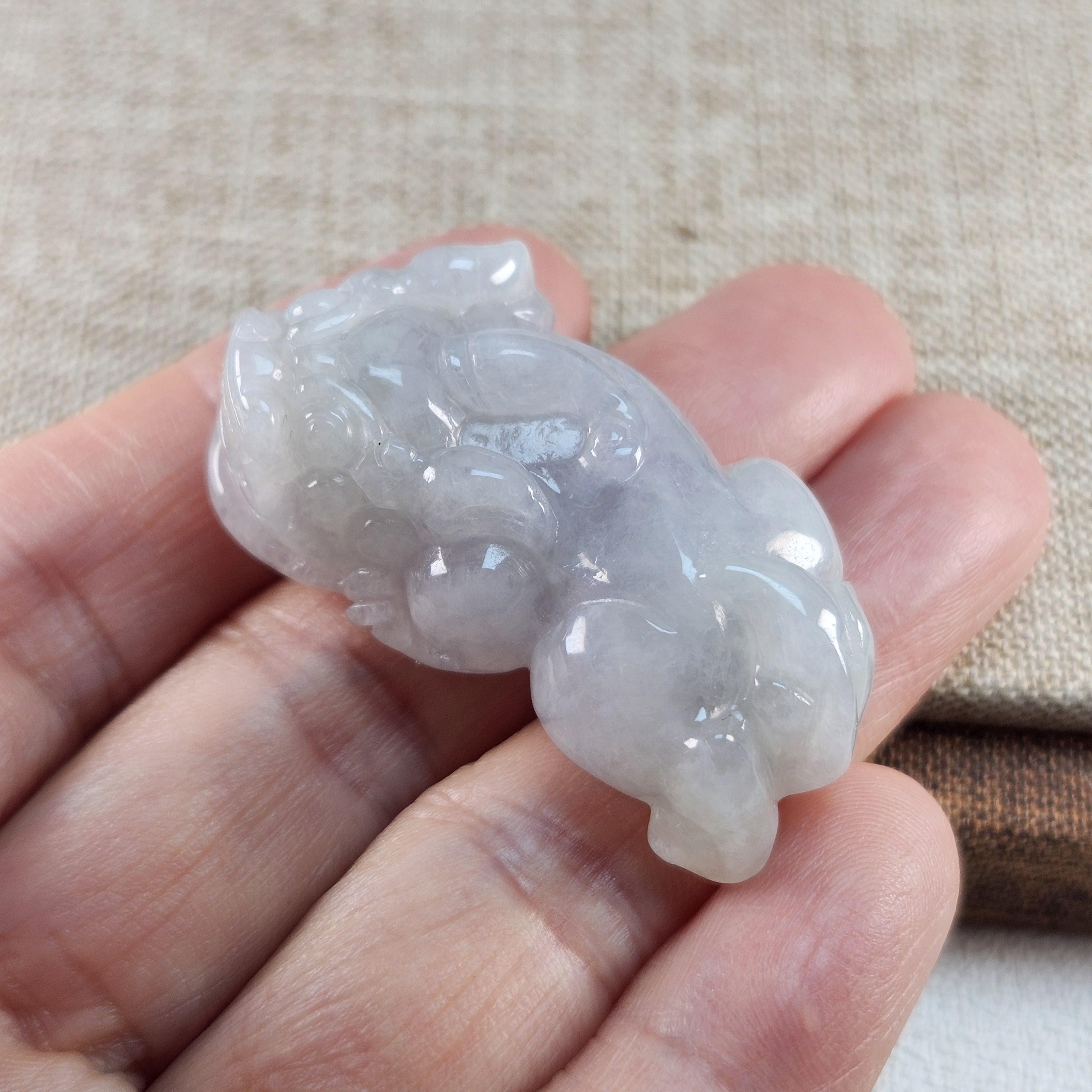 透明でよく彫られた3Dの富の貔貅はお金を吸収します未処理の天然タイプ