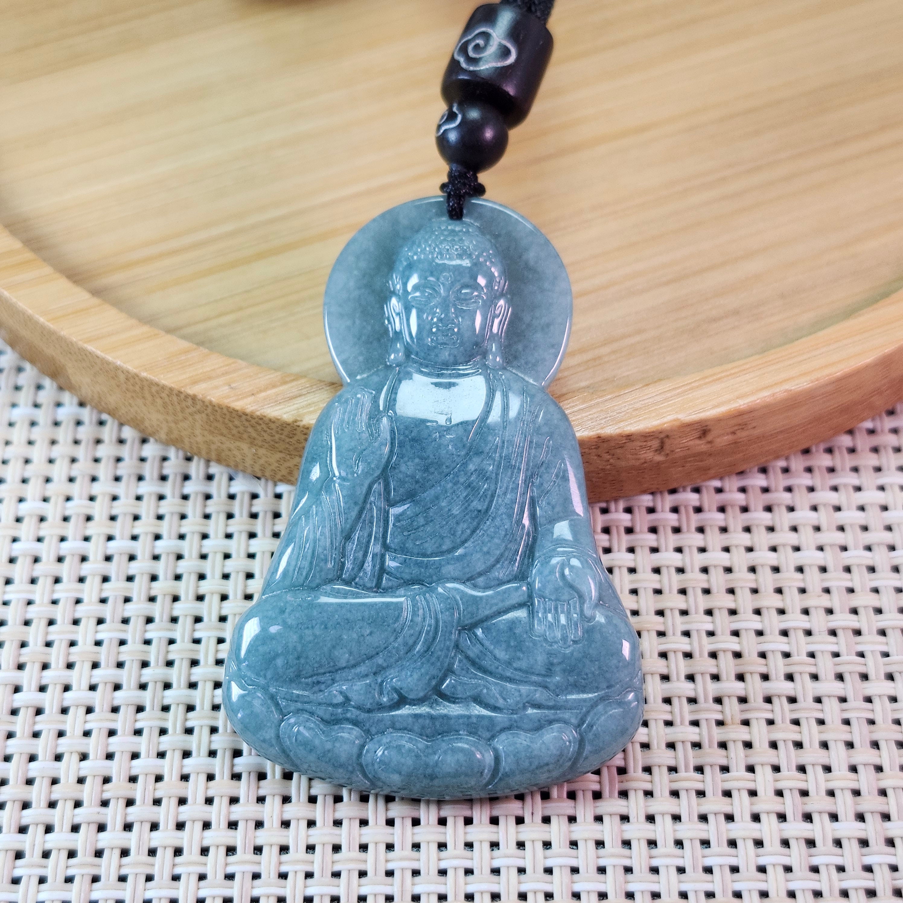 Type A Bouddha amitabha bien conçu assis sur un lotus, pendentif