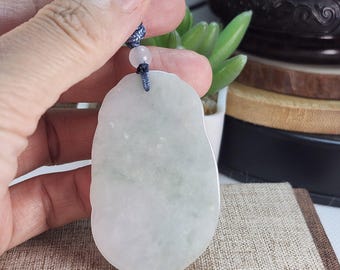天然翡翠如意ペンダントネックレス: グレードA風水ギフト - Etsy 日本