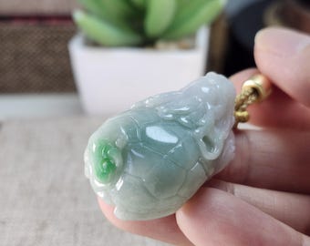 Grade A Jade 3D Koi Fish 錦鯉 Hand-crafted Natural Jadeite Jade