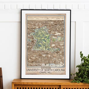 Hand drawn map of unc