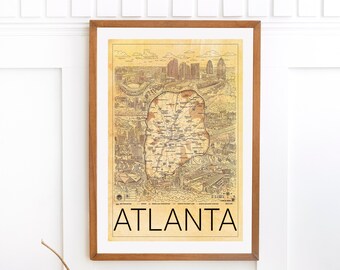 Detailed map of Atlanta Georgia