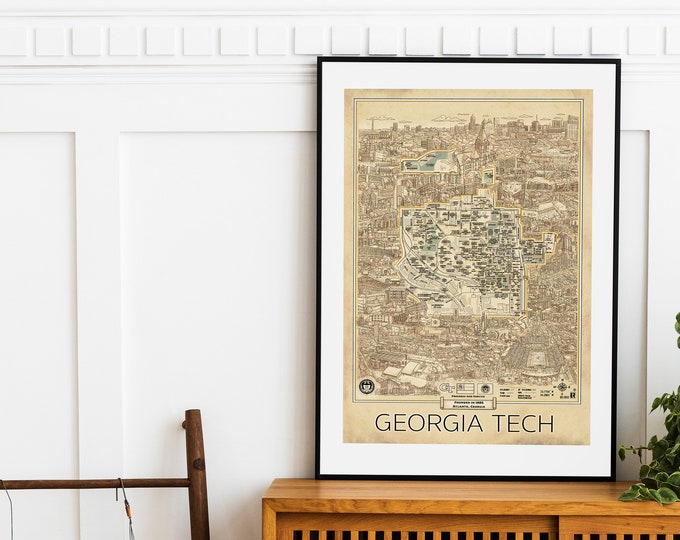 RAMBLIN WRECK With Logo Georgia Tech Yellowjackets, License Plate Sign