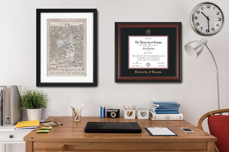 University Of Georgia Map Print UGA Wall Art UGA Decor Graduation Gift