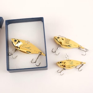 Custom Metal Fishhook,Gift Box Man,Custom Fish Gift,Fishing Lure,Gift for Grandpa,Fishing Buddy Gift,Gift for Dad,Personalized Fishing Lure