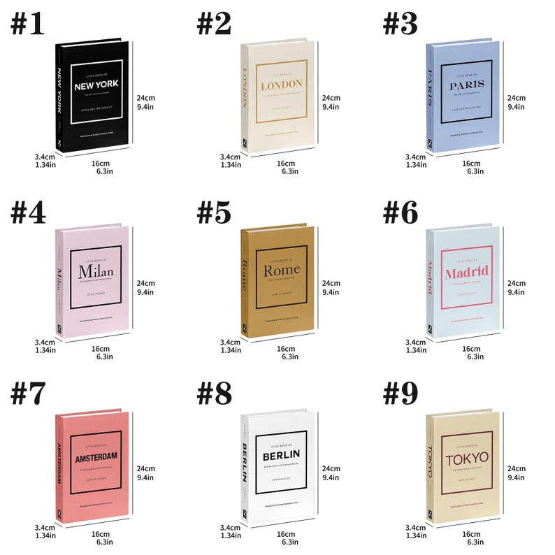 Luxury Decorative Book Box,travel Series Openable Book Box Coffee Table ...