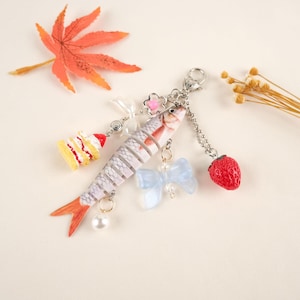 Personalisierung Fisch Köder Schlüsselanhänger / Perlen Schmuck / Fisch Schlüsselanhänger / Süßer Schmuck Charme Bead / Geschenk für Sie / Handgemacht