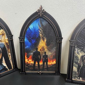 Fjärde vingeparets drakebågskonst, fantasyryttares himmelscen, romantisk dekor