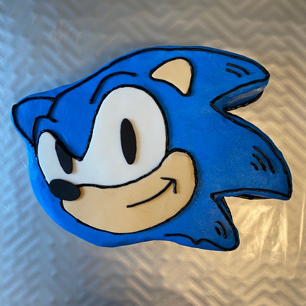 Modèle de gâteau Sonic le hérisson pour l'anniversaire des enfants