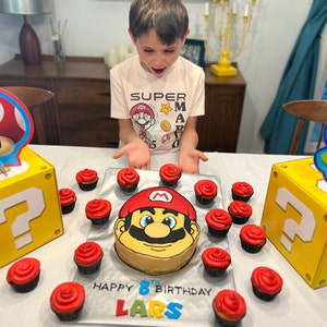Mario Brothers Birthday Cake Template for Kid’s Birthday - Etsy