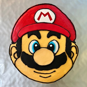Mario Brothers Birthday Cake Template for Kid’s Birthday - Etsy