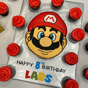 Mario Brothers Birthday Cake Template for Kid’s Birthday - Etsy