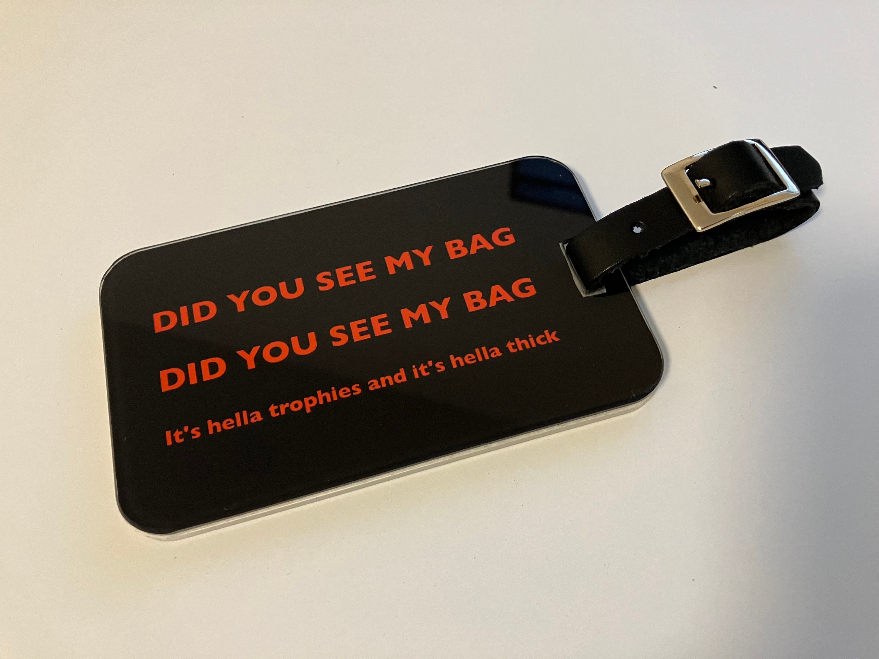 BTS MIC Drop Luggage Tag, 2.5 Inch X 4 Inch X 0.25 Inch (did You