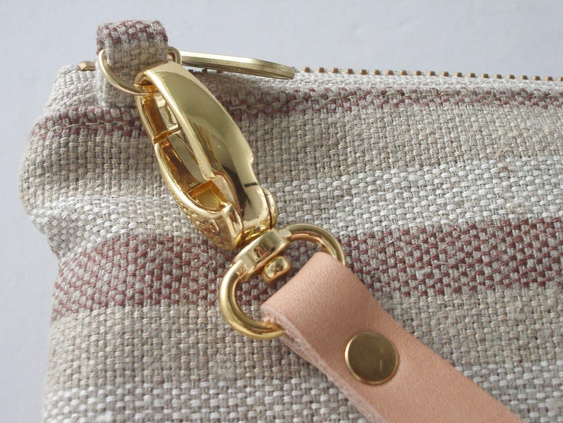 Casual Crossbody Bag in Woven Linen image 8