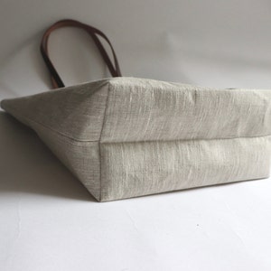 Simple Linen Tote Bag image 9