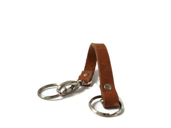 Items similar to Leather Keychain for Men or Women, Valet Keychain on Etsy