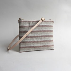 Casual Crossbody Bag in Woven Linen image 1