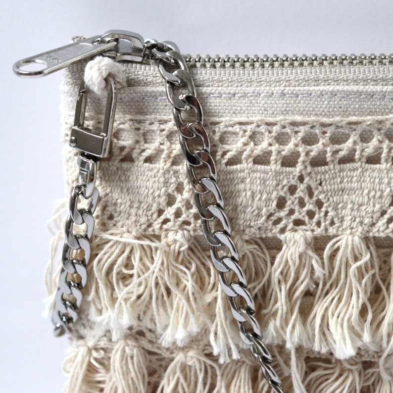 Cute Crossbody Bag for Summer with Boho Flirty Fringe, Vacation Purse image 3